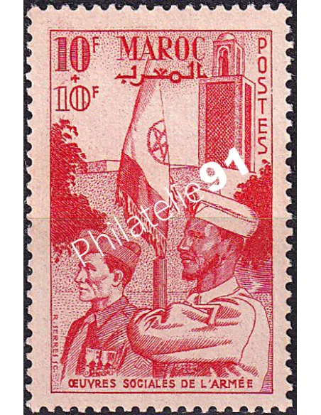 MAROC, n° 276 charnière, collection timbres colonies françaises