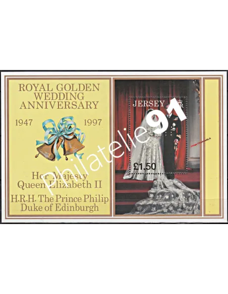 JERSEY - BF n°  19 ** - Noces d'Or de S.M. la Reine Elizabeth II