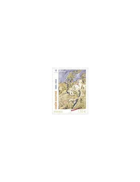 Timbre de France n° 4716. Timbre Chaïm Soutine : "Paysage"