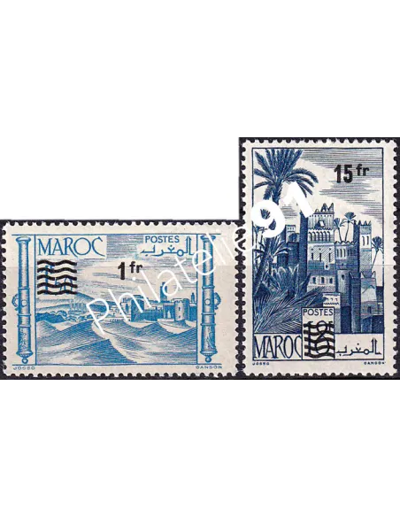 MAROC, n° 327 à 328 neufs, collection timbres colonies françaises
