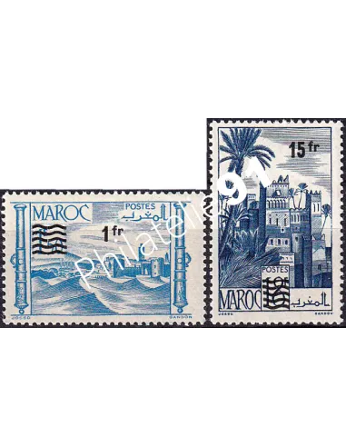 MAROC, n° 327 à 328 charnière, collection timbres colonies françaises