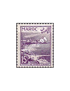 MAROC, n° 332 charnière, collection timbres colonies françaises