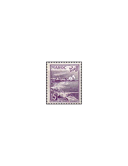 MAROC, n° 332 charnière, collection timbres colonies françaises