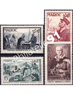 MAROC, n° 335 à 338 neufs, collection timbres colonies françaises