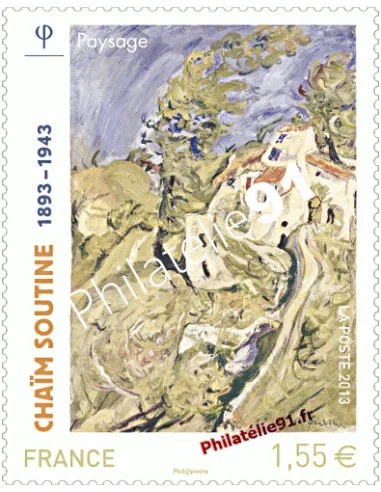 Timbre de France n° 4716. Timbre Chaïm Soutine : "Paysage"