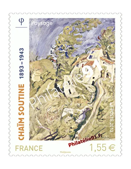 Timbre de France n° 4716. Timbre Chaïm Soutine : "Paysage"