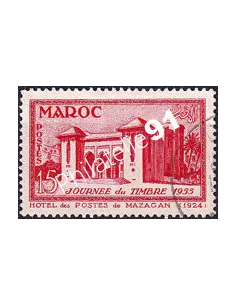 MAROC, n° 343 oblitéré, collection timbres colonies françaises