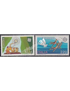 Italie n° 1389-1390, EUROPA 1979, Histoire postale, timbres d'europe