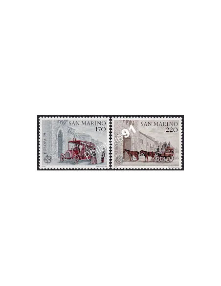 Saint-Marin n° 972-973, EUROPA 1979, Histoire postale, timbres d'europe
