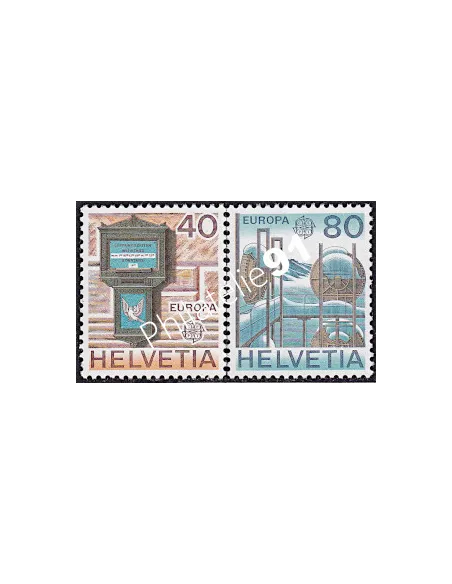 Suisse n° 1084-1085, EUROPA 1979, Histoire postale, timbres d'europe