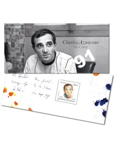 Bloc souvenir n° 216, Charles Aznavour, collection timbres de France
