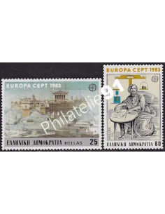GRÈCE, n° 1491 à 1492, EUROPA 1983, collection timbre Europe