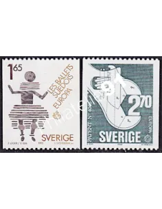 SUÈDE, n° 1219 à 1220, EUROPA 1983, collection timbre Europe