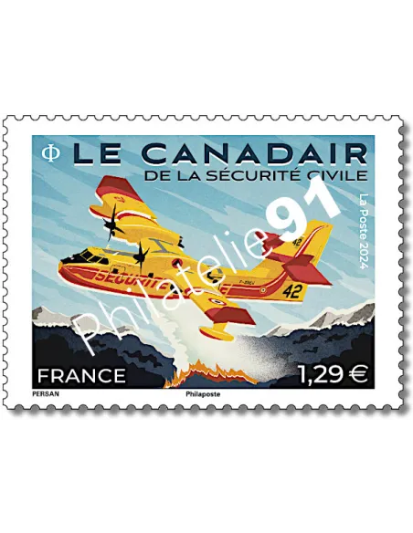 Timbre n° 5796, le canadair, timbres de France