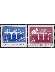 Timbres d'Allemagne RFA n° 1042 à 1043, EUROPA 1984, collection Europe