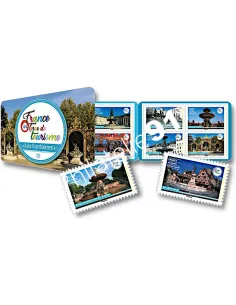 Carnet n° 2455, France, les Fontaines, timbres de France 2023