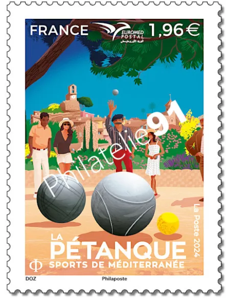 Timbre n° 5797, la pétanque, timbres de France