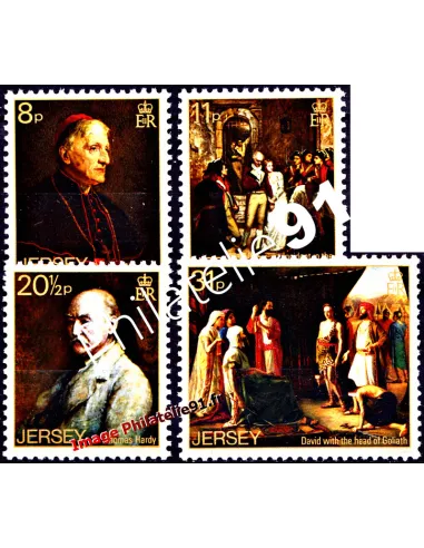 Timbres de JERSEY n° 303 à 306 - Artistes peintres de Jersey (IV)