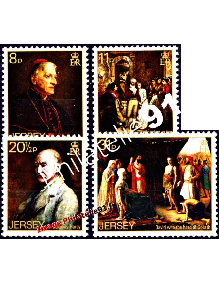 Timbres de JERSEY n° 303 à 306 - Artistes peintres de Jersey (IV)