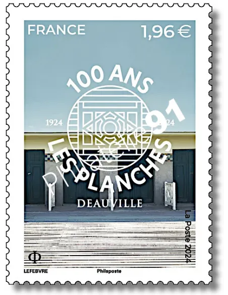 Timbre n° 5802, les planches de Deauville, timbres de France