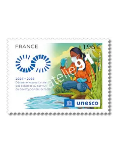 Timbre de service, Unesco 2024-2033, timbres de France
