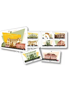 Carnet n° 2467, les Ambassades françaises, timbres de France 2023
