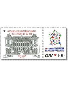 Timbre n° 5811, 100 ans de l'O.I.V., collection timbres de France