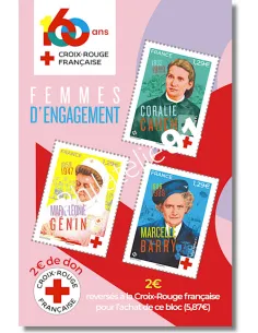 Feuille 5812, Feuille Croix-Rouge Française 2024, timbres de France