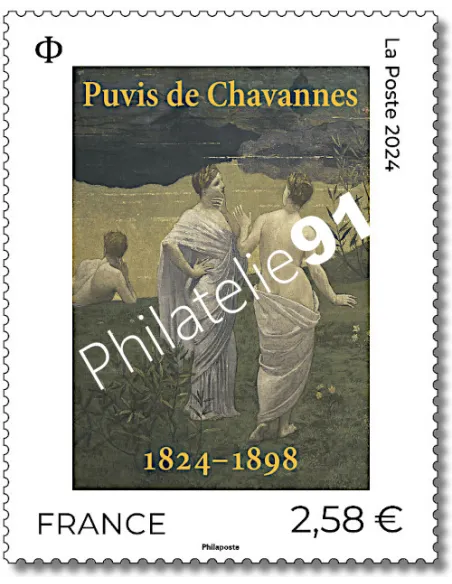 Timbre n°5818, Pierre Puvis de Chavannes, collection timbres de France