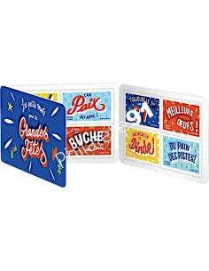 Carnet n° 2491, petits mots pour de grandes fêtes, timbres de France