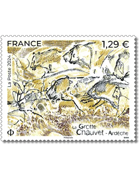 Timbre n° 5821, La grotte Chauvet (Ardèche), collection timbres de France