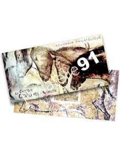 Bloc souvenir n° 218, La grotte Chauvet, collection timbres de France