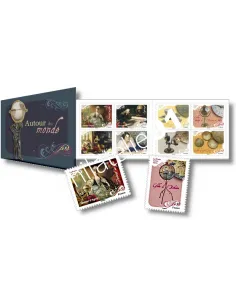 Carnet n° 2503, Autour du monde, timbres de France