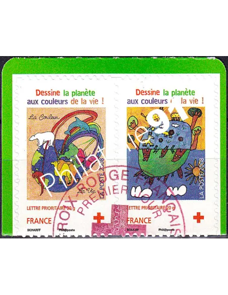 n° 4306a, paire adhésive de carnet, collection timbres France