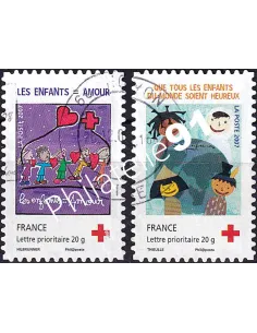 ADH n° 145 à 146 oblitérés, issus de carnet, collection timbres France