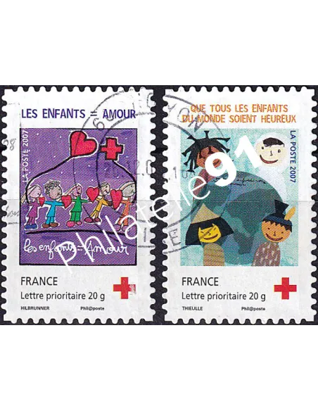 ADH n° 145 à 146 oblitérés, issus de carnet, collection timbres France