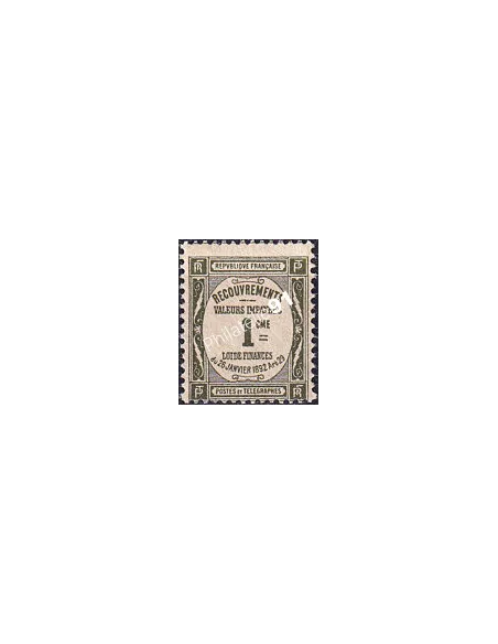Timbre-taxe n° 43a neuf, papier GC, collection timbres France