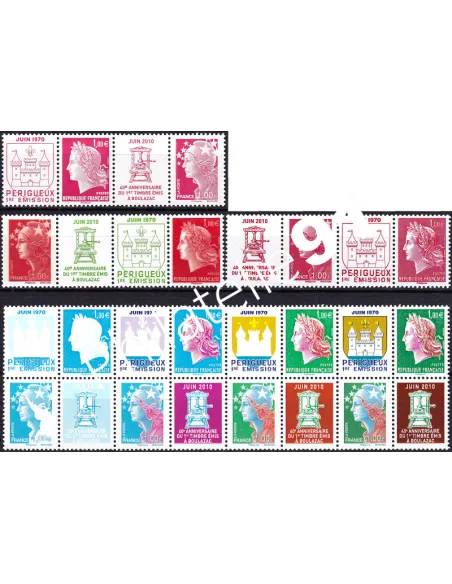 Timbre n° 4459 à 4472 ** - Les 14 timbres du 40ème anniversaire de l'imprimerie de Périgueux
