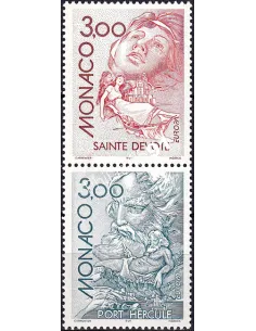 MONACO, n° 2104 à 2105 neufs, en paire, collection timbres Monaco