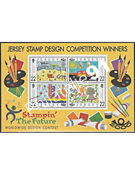 JERSEY - BF n° 28 - Dessins d'enfants sur le futur