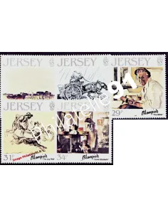 JERSEY - n°   382 à 386 - Artistes de Jersey (VII)