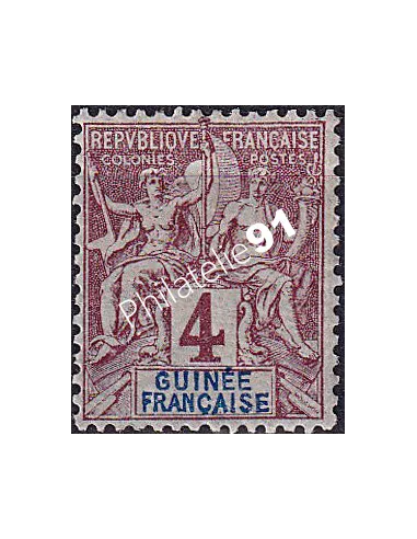GUINEE, n° 3 charnière, collection timbres Colonies