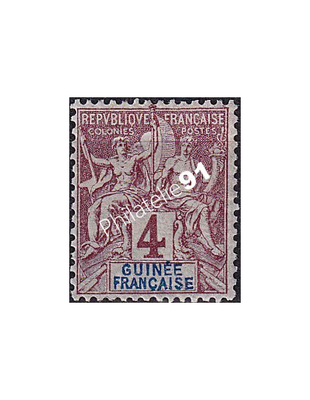 GUINEE, n° 3 charnière, collection timbres Colonies