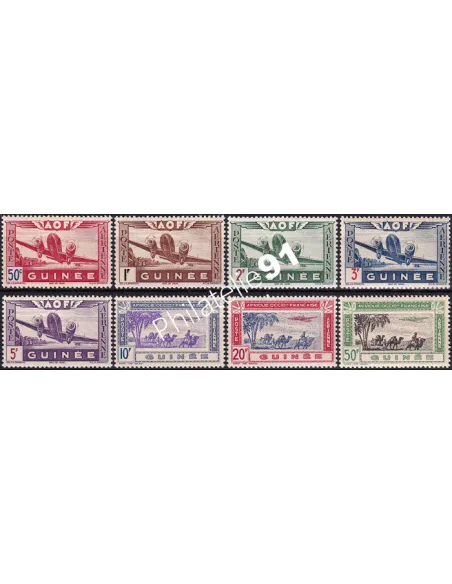 GUINEE, PA n° 10 à 17 neufs, collection timbres Colonies françaises