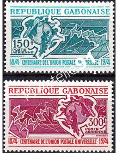 GABON, PA n° 150 à 151 neufs, timbres colonies françaises