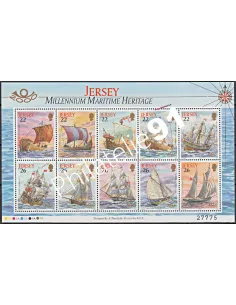 Bloc-feuillet de JERSEY n° 29 - Patrimoine maritime - Bateaux