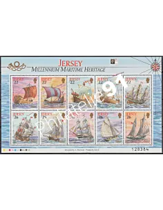 JERSEY - BF n° 30 - Stamp Show 2000 - Bateaux
