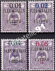 Wallis et Futuna, n° 26 à 29 neufs, collection timbres Colonies
