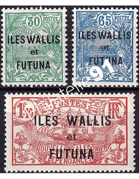 Wallis et Futuna, n° 40 à 42 neufs, collection timbres Colonies