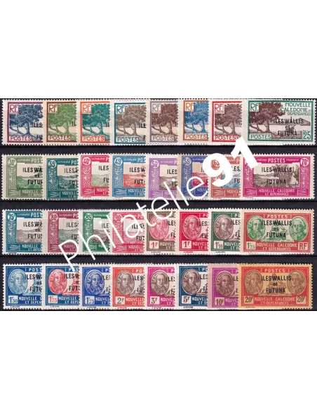 Wallis et Futuna, n° 43 à 65 neufs, collection timbres Colonies